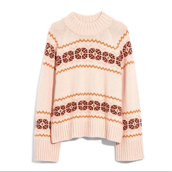 NWT Madewell Mockneck Fair Isle Pullover - Picture 2 of 5